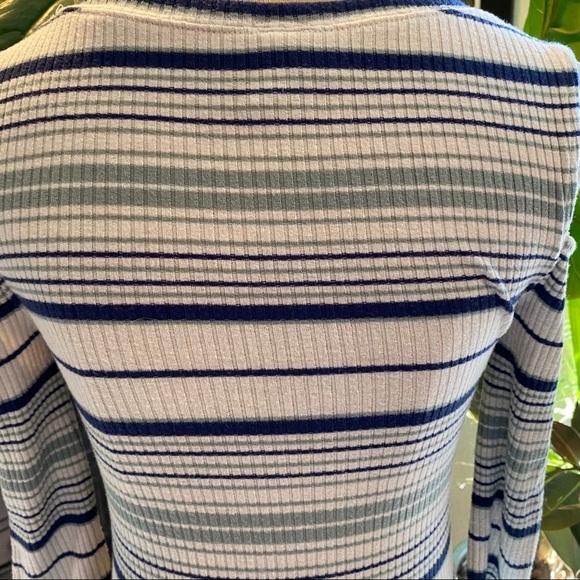 Free People Rory Striped Cold-Shoulder Top - Picture 11 of 14